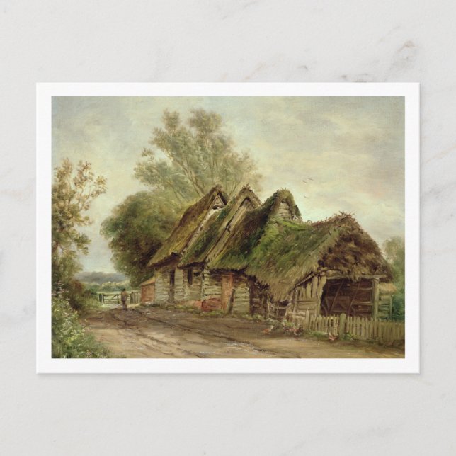 Carte Postale Granges à Flatford (huile sur toile) (Devant)