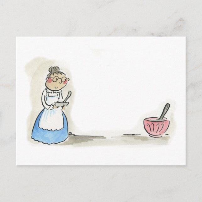 Carte Postale Granny Cooks (Devant)