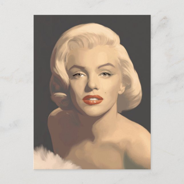 Carte Postale Graphic Grey Marilyn (Devant)