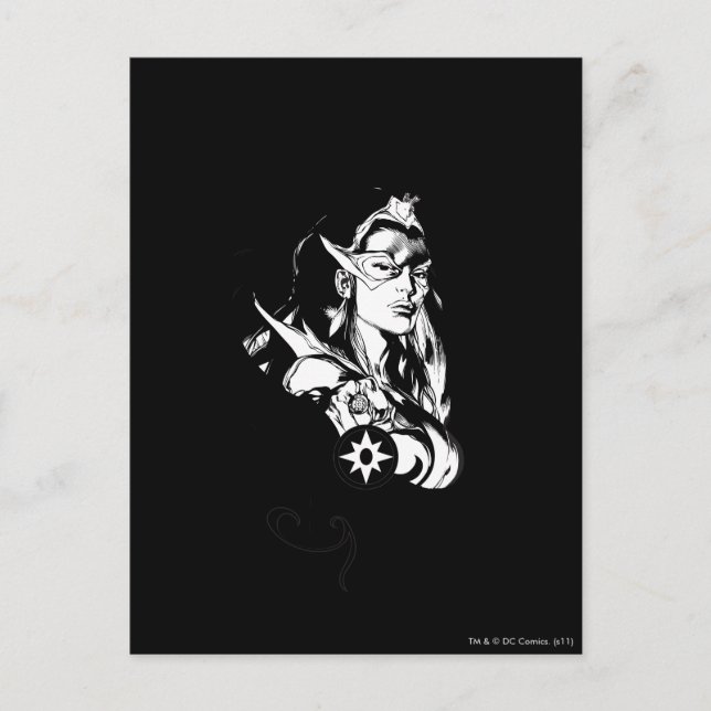 Carte Postale Graphique 2 de saphir d'étoile (Devant)