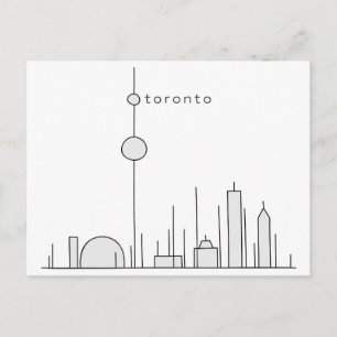 Carte Postale Graphique à bâtons Toronto