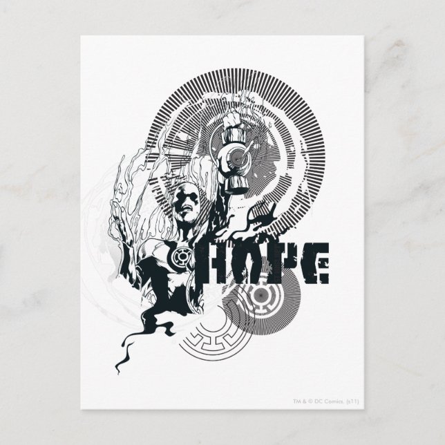 Carte Postale Graphique de lanterne bleue 4 (Devant)