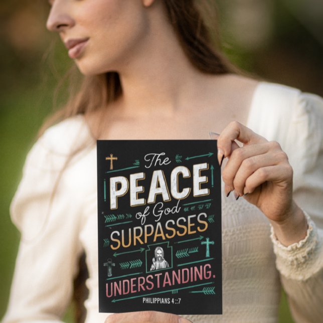 Carte Postale Graphique de paix divine (Créateur téléchargé)