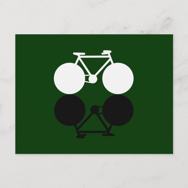 Carte Postale graphique des vélos contrastés (Devant)