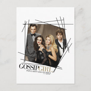 Carte Postale Graphique du groupe de glamour Gossip Girl
