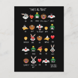 Carte Postale Graphique Emoji LOONEY TUNES™