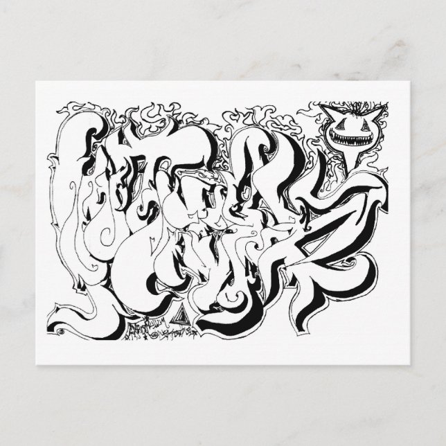 Carte Postale Graphique en pourcentage (Devant)