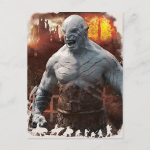 Carte Postale Graphique en silhouette Azog & Orcs