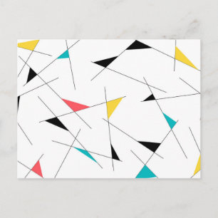 Carte Postale Graphique géométrique moderne, tendance, simple et