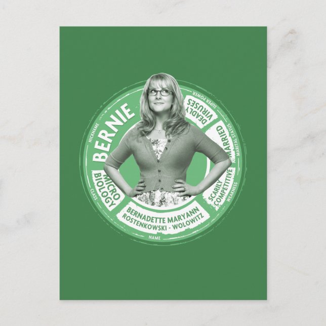 Carte Postale Graphique Info Bernadette (Devant)