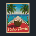 Carte Postale Graphique rétrographique du Cap-Vert Vintage voyag<br><div class="desc">Découvrez la magie du Cap-Vert et célébrez son charme intemporel avec ce design d'inspiration vintage unique. Laissez son charme nostalgique vous transporter dans un monde d'exploration et de découverte,  où chaque regard est un rappel de la beauté et de la diversité de cet archipel extraordinaire.</div>