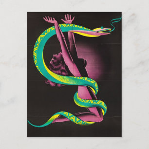 Carte postale graphique vintage