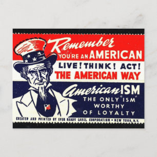 Carte postale graphique vintage