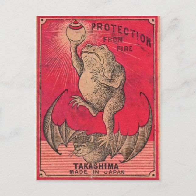 Carte postale graphique vintage (Devant)