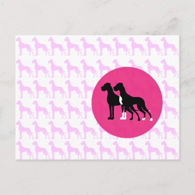 Carte Postale Graphiques Grand Danois (Devant)