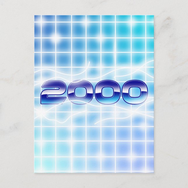 Carte Postale Graphisme année 2000 (Devant)