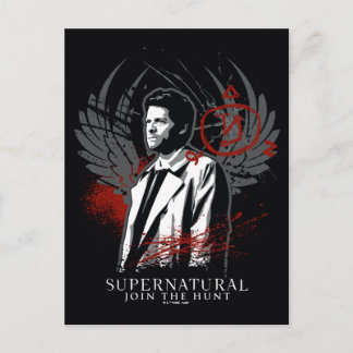 Carte Postale Graphisme graffiti de Castiel surnaturel