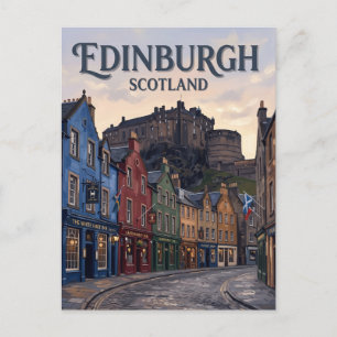 Carte Postale Grassmarket Édimbourg Écosse