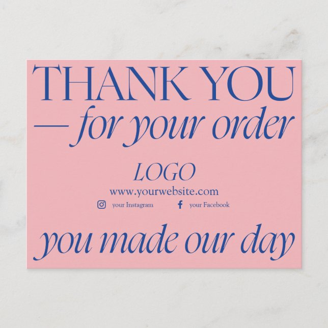 Carte Postale Gratitude en affaires : Un sincère merci (Devant)