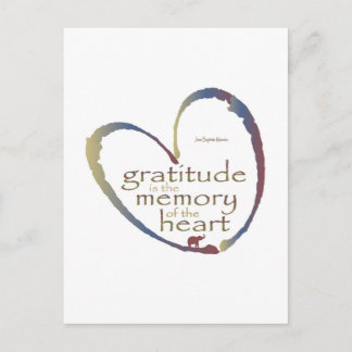 Carte Postale "Gratitude - Mémoire du Coeur"