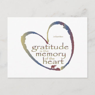 Carte Postale "Gratitude - mémoire du coeur"