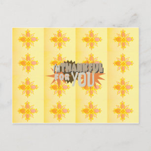 Carte Postale Gratitude profonde : "Merci pour vous" avec amour,