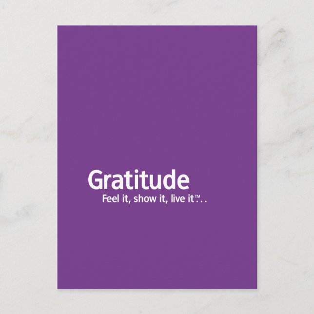 Carte Postale Gratitude - Thpense Shapers™ (Devant)