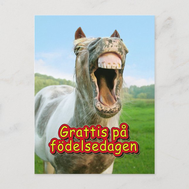 Carte Postale Grattis på födelsedagen (Devant)