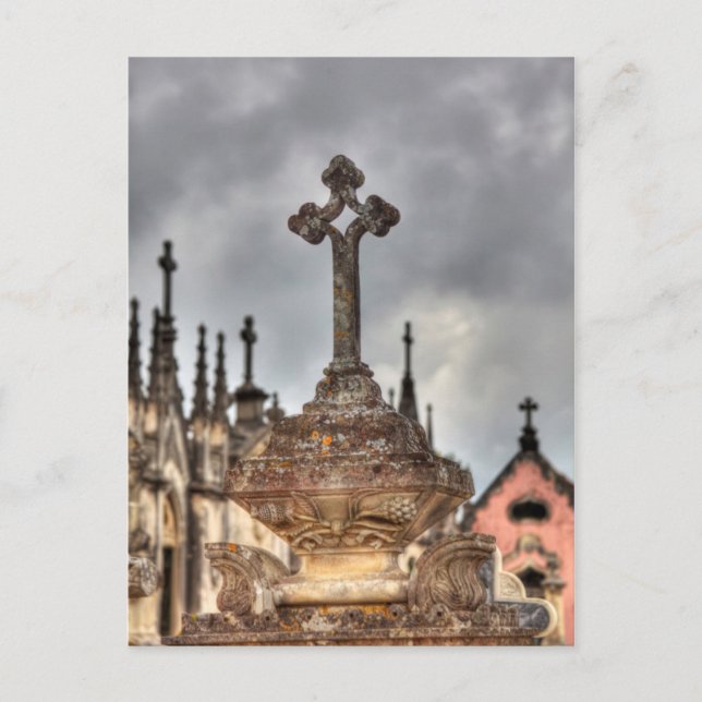 Carte Postale Graveyard cross close-up, Portugal (Devant)