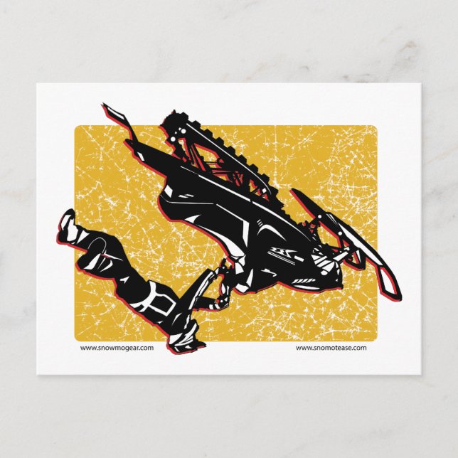 Carte Postale GRAVITÉ-SLED-in-Yellow (Devant)