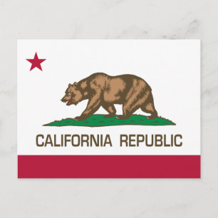Carte Postale Gravure vintage classique de l'ours de Californie