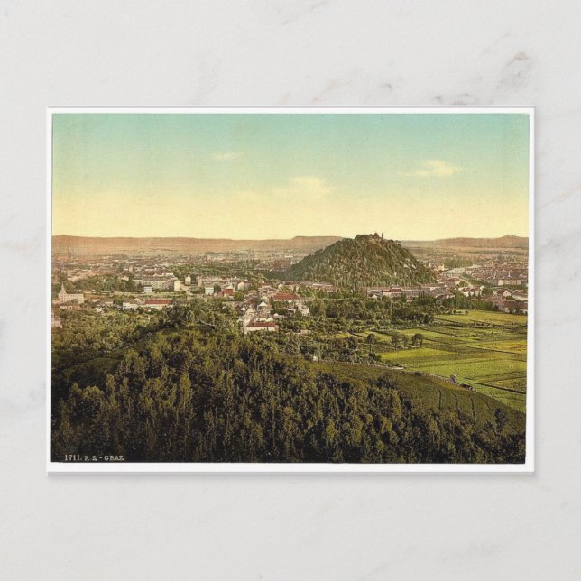Carte Postale Graz, vue générale de Rainer Kogel, Styria, (Devant)