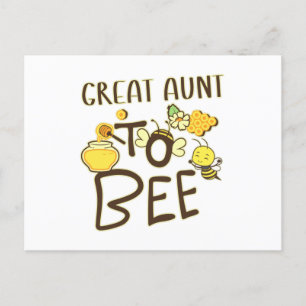 Carte Postale Great Aunt To Bee Pregnancy Announcement Pregnant