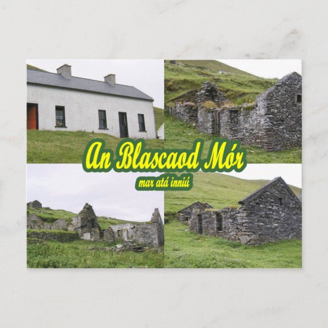 Carte postale Great Blasket Houses (Devant)