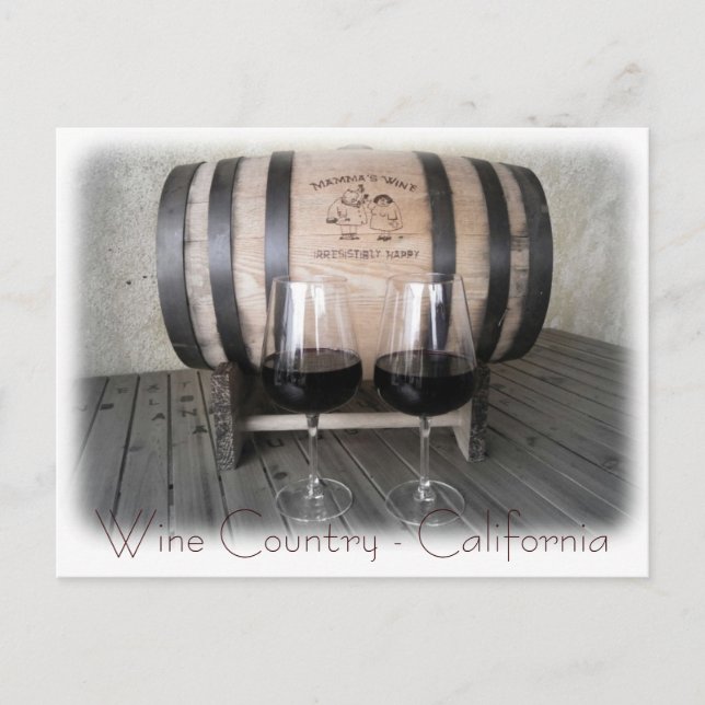 Carte postale Great California Wine ! (Devant)