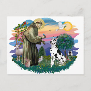 Carte Postale Great Dane (Arlequin)