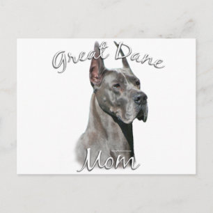 Carte Postale Great Dane (bleu) Maman 2