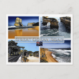 Carte Postale Great Ocean Road - Australie - Mosaic -