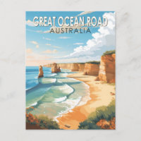 Great Ocean Road Australie Travel Art Vintage