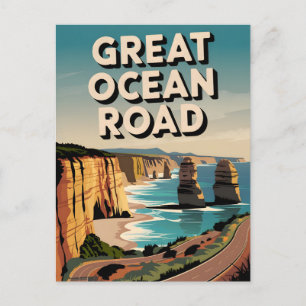 Carte Postale Great Ocean Road Vintage