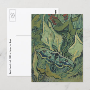 Carte Postale Great Peacock Moth by Vincent van Gogh