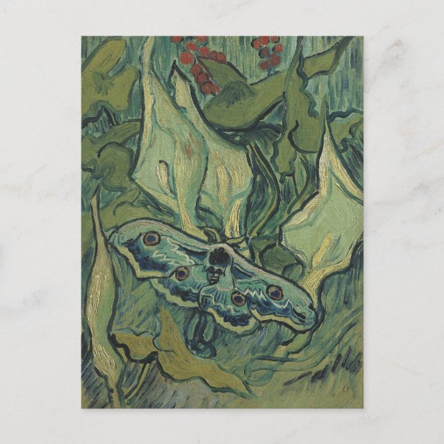 Carte Postale Great Peacock Moth par Vincent van Gogh (Devant)