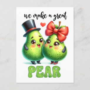 Carte Postale Great Pear Punny Funny Valentine