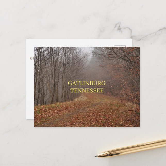 Carte Postale Great Smoky Mountains Gatlinburg Tennessee (Devant/Arrière en situation)