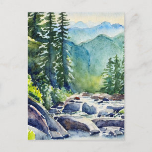 Carte Postale Great Smoky Mountains National Park Aquarelle