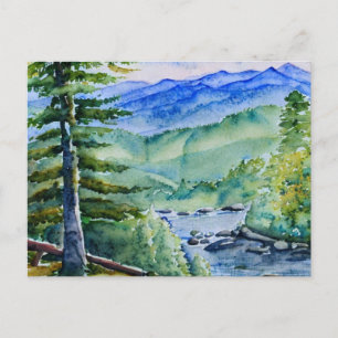Carte Postale Great Smoky Mountains National Park Aquarelle P