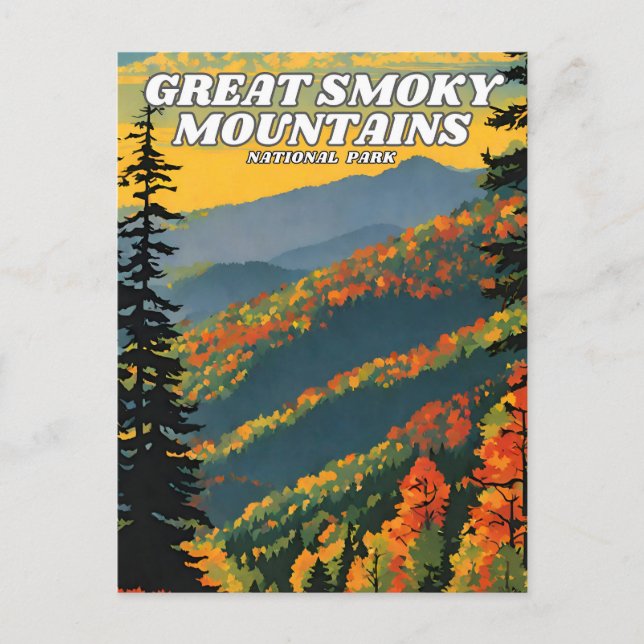Carte Postale Great Smoky Mountains National Park, illustration  (Devant)