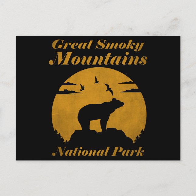 Carte Postale Great Smoky Mountains National Park Usa Bear (Devant)