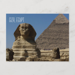 Carte Postale Great Sphinx Statue Giza Cairo Egypt Voyage