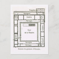 Grèce antique, Olympie, plan du Gymnase